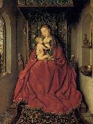 Jan Van Eyck Suckling Madonna Enthroned oil painting artist